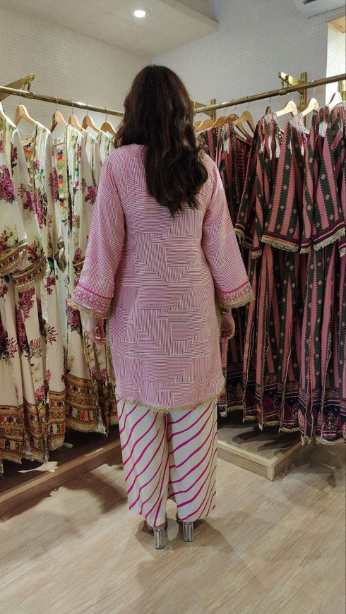 Pink Stripes Coord Set